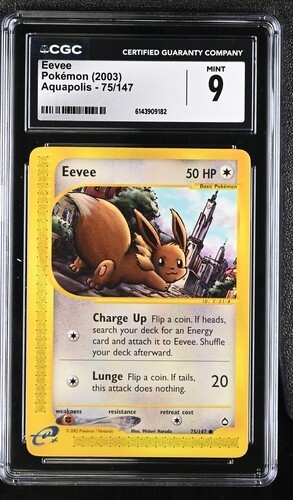 Eevee graded CGC 9 for sale on eBay