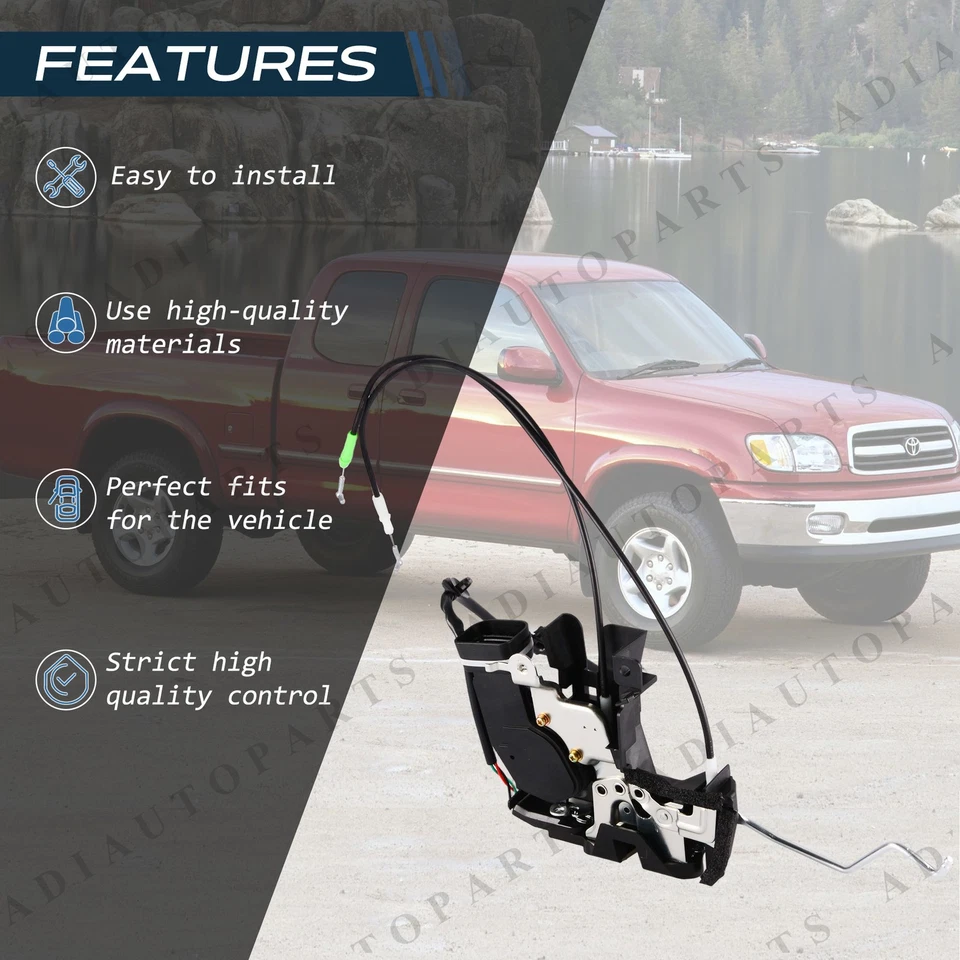 Front Right Side Power Door Lock Actuator fit 00-06 Toyota Tundra W/O Full Cab - Image 2 of 4