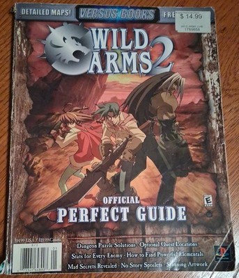 Sony PS1 Versus Books vol 12 Wild Arms 2: Official Perfect Guide With Poster