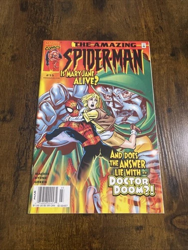 Amazing Spider-Man #15 (8.5 VF+) Newsstand Variant - Doctor Doom - 2000
