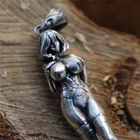 Men's Stainless Steel Sexy woman naked Pendant Necklace with 22" Chain Gift