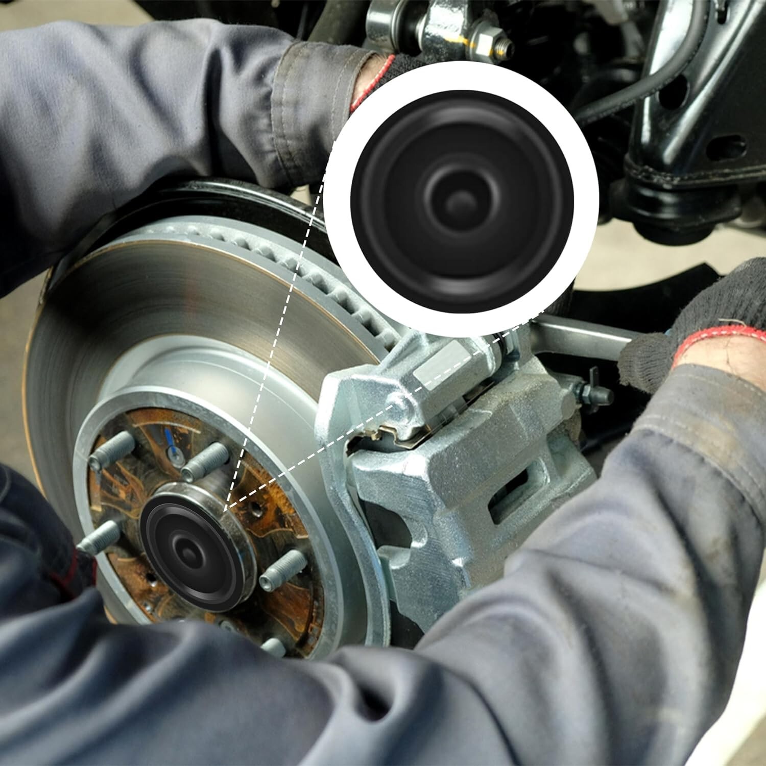 Qty (20) Rubber Grease Plug DEXTER EZ Lube Trailer Camper RV Axle - Foto 2