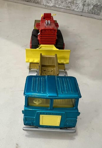 Matchbox Super Kings K-23 Scammell Tractor & Low Loader w/ Super Bulldozer. 1973 - Picture 8 of 20