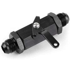 AN10 10AN 7/8" Inline Fuel Shut Off Valve Cut Off Flow Control w/ Cable Lever US