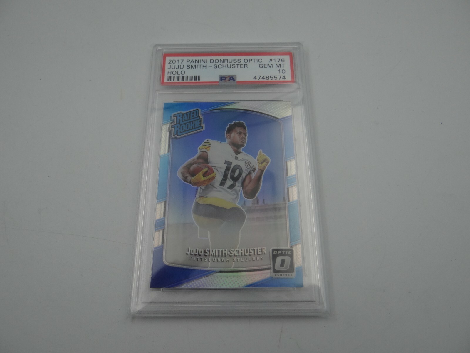 2017 Panini Donruss Optic #176 Juju Smith-Schuster Holo Rookie Steelers PSA 10