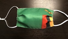 2 Pack Zambia Flag Face Mask Adjustable Zambian Africa BUY ONE GET ONE FREE