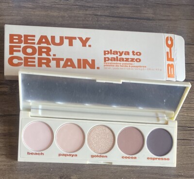 Beauty For Certain Playa to Palazzo Eyeshadow Palette Full Size NIB