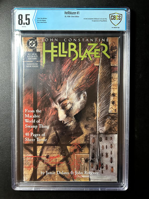 Hellblazer #1 - CBCS 8.5 WP - MAJOR KEY - 1st solo series John Constantine