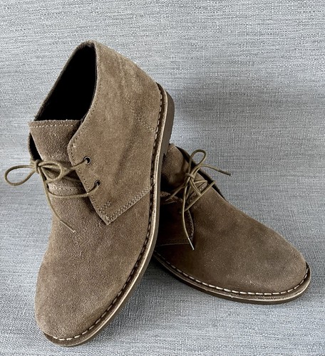 Cotton Traders Desert Boots Men’s Uk 8 Sand Beige Suede Leather Lace Up Shoes
