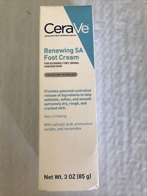 Cerave Renewing SA Foot Cream For Extremely Dry Rough Cracked- Discontinued