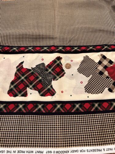 Daisy Kingdom Scotty Border Fabric 4 1/4 Yards