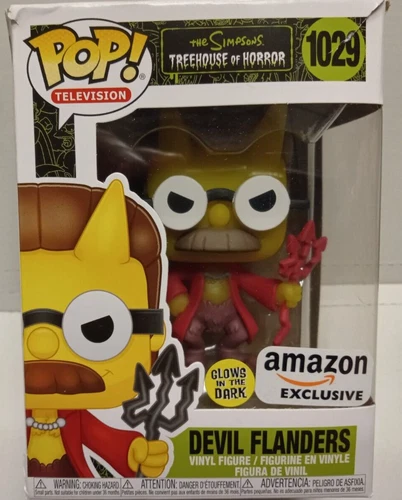 Funko Pop! The Simpsons - Devil Flanders #1029 - Exclusive Glow in The Dark
