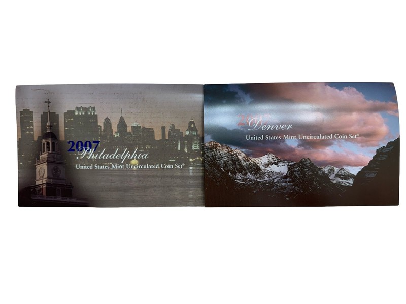 2007 P&D Mint Set Brilliant Uncirculated US with COAs (28 Coin Set)