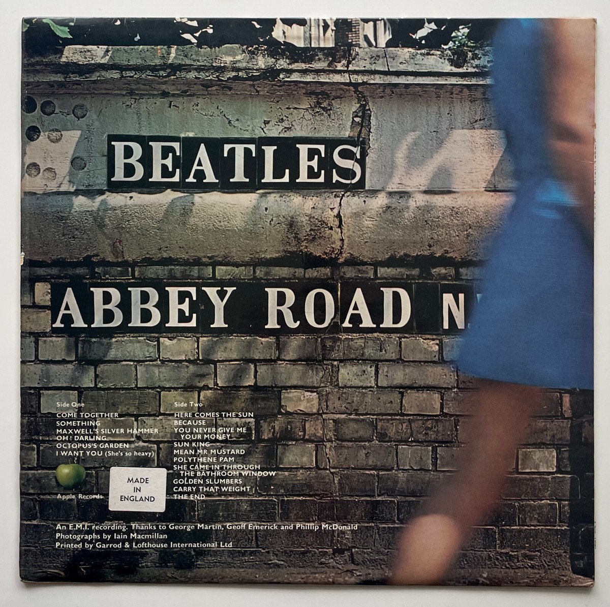 GREEN VINYL Vtg 1978 THE BEATLES Album ABBEY ROAD Record UK APPLE