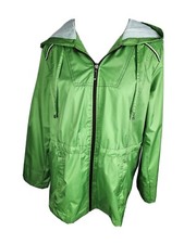 F.s. Sport Wms Sz L Green Color 100% Polyester Lt W. Jacket B24