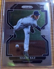 2022 Prizm Baseball Tier II Base #198 Shane Baz - Tampa Bay Rays MLB Baseball