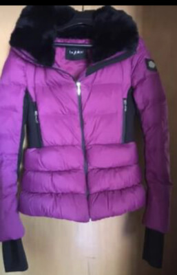 Byblos Puffer Pink Jacket Rabbit Amovible Fur
