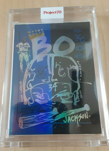 2021 Topps Project 70 #280 Bo Jackson Rainbow Foil card  #27/70 Gregory Siff