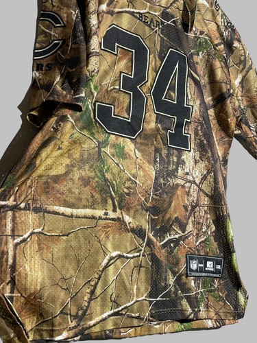 #34 Payton Chicago Bears Reebok NFL Y2K Real Tree Jersey - Picture 8 of 22