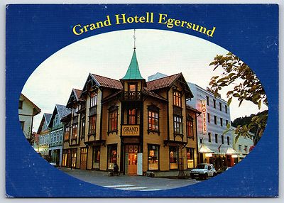 Grand Hotel Hotell Egersund in Norway Scandinavia Continental Postcard Unused