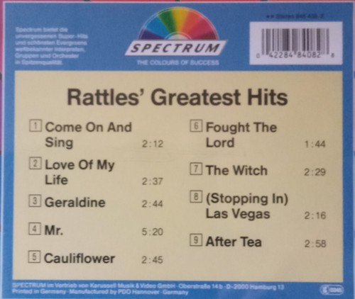 RATTLES' GREATEST HITS mit The Witch, Come On And Sing, Cauliflower u.a. - Bild 2 von 2