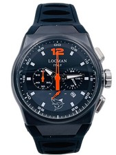 Orologio Locman Mare Crono Pvd 555KKO/549 44mm Gomma Scontatissimo Nuovo