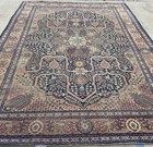 AN ATTRACTIVE VINTAGE WORN OUT TARBEEZ RUG — photo 1