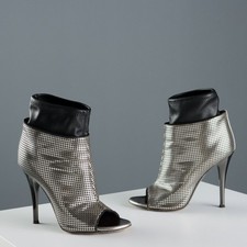 Tronchetti Argento Giuseppe Zanotti Pelle Second Hand N. 35 Originali