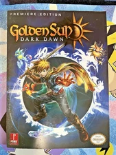 Golden Sun: Dark Dawn Prima Official Strategy Guide Book W/ Poster
