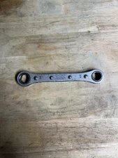 Vintage K-D Tools No. 65 Reversible Ratcheting Box Wrench 5/8"-3/4" USA 6 Point