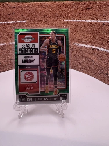 2023-24 Contenders Optic Season Ticket Green Pulsar #3 Dejounte Murray 19/25