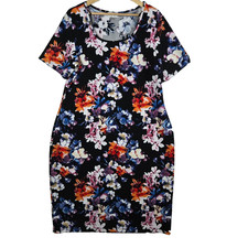AVENUE Dress Short Sleeve Floral Size 18/20