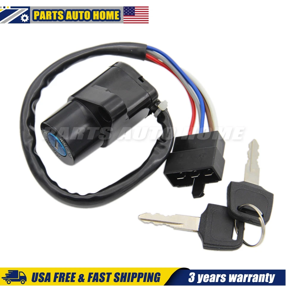 1x Fits Kawasaki Vulcan 800 VN800 Classic Drifter 1995-2006 Ignition Key Switch Foto 3 de 4