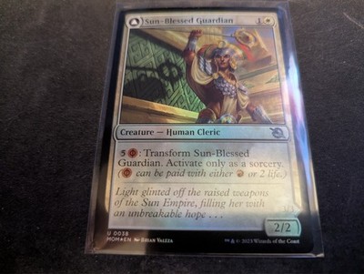 MTG Magic the Gathering FOIL Sun-Blessed Guardian MOM!