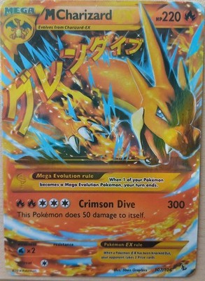 Pokemon M Charizard EX 107/106 - 2014 - Englisch -Near Mint
