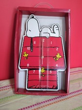 NEW Peanuts Snoopy Shaped Deco Wall Clock 13....