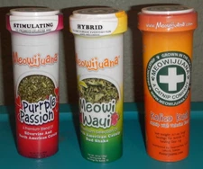 Meowijuana catnip Kalico meowi Waui purple passion PREMIUM LOT OF 3