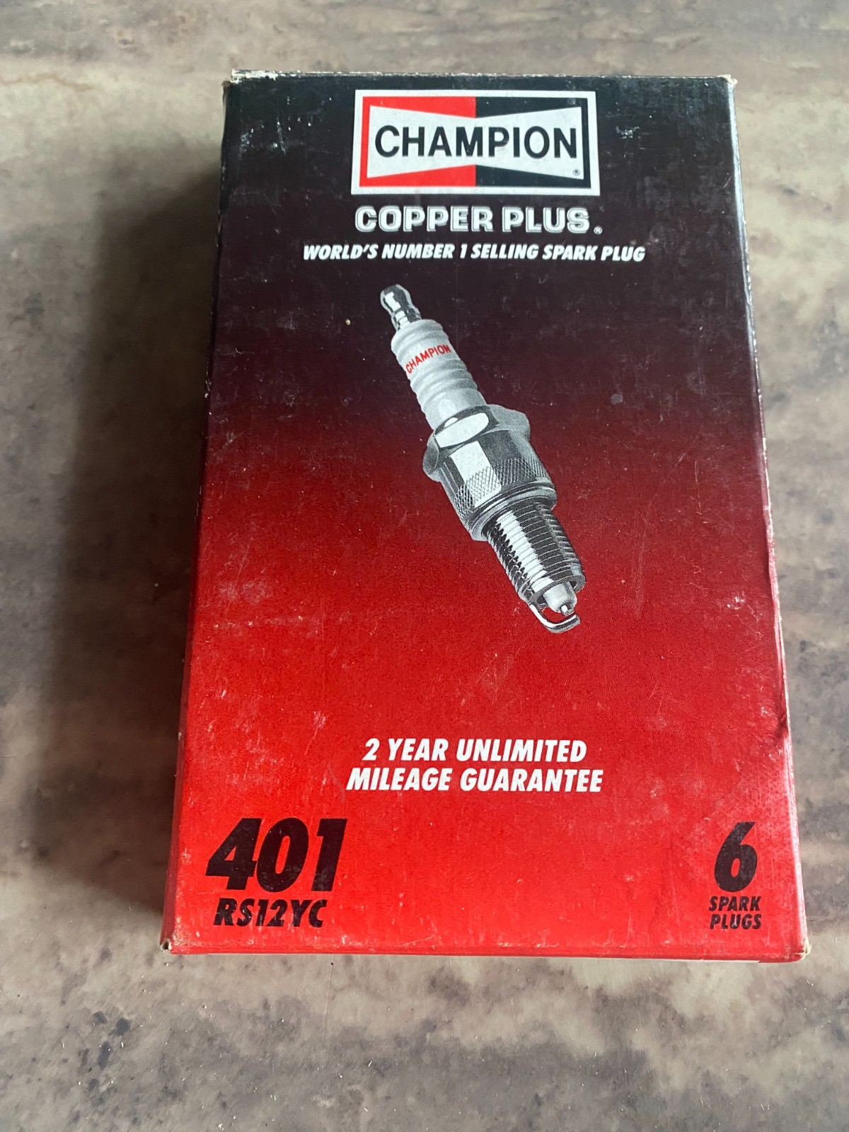 Champion Copper Plus Spark Plugs RS12YC #401 Box of 6