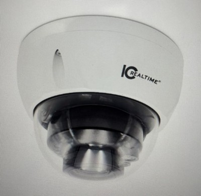 IC Realtime Turret Camera, White, IPEG-D20V-IRW2, 30fps@2MP, 12V DC or PoE
