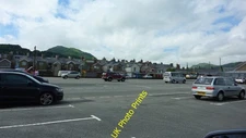 Photo 12x8 Car Park & Houses to West of Madog Street Porthmadog  c2016