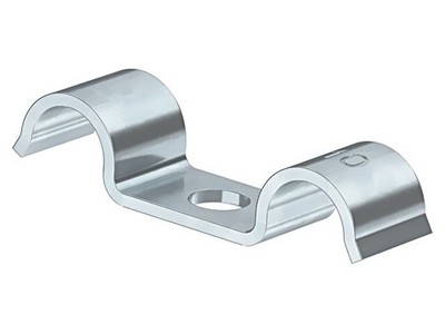 10X 1015 D 16 G Schraubbar Halter ØBündel: 16mm ØÖffn.Mont: 6mm W: 14mm doppelt