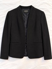 Countess Blazer Women  s Size S Black Open Front