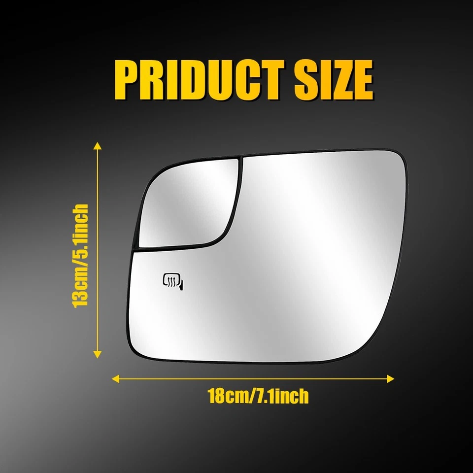 Espejo retrovisor térmico lateral vidrio conductor lado nuevo para Ford Explorer 2011-2019 Foto 3 de 4