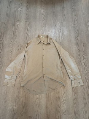 Vintage Giorgio Armani Striped Button Up Dress Shirt