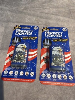2 Wing Get-A-Grip Quality Lighter *American Eagle USA Design*
