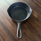 Rare Antique Wagner Ware Cast Iron No. 4 Skillet w/ Heat Ring p/n 1054 B