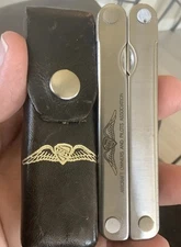 AOPA AIRCRAFT OWNERS & PILOTS ASSOCIATION LEATHERMAN TOOL PST 1994 LEATHER CASE