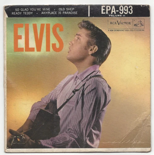 ELVIS PRESLEY, "LOT OF FOUR EP'S RECORDS EPA-747, EPA-965, EPA-992, EPA 993"