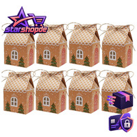 Geschenkbox Weihnachten 24 Stk. Adventskalender HäUschen 10,5X7X5Cm Deko