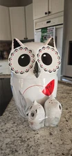 The Cellar Macy’s Whiteware Owl Cookie Jar Salt And Pepper Shakers Novelty Set